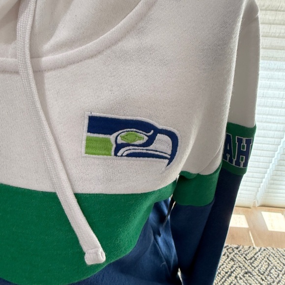 Seattle Seahawks Blue, Green, and White Zip-Up Hoodie Women’s L - Picture 2 of 6
